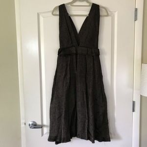 Plunging neckline and low back cocktail dress